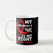 My Grandma's Fight Is My Fight Blood Cancer Awaren コーヒーマグカップ (左)