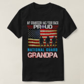 My Grandson Has Your Back Proud National Guard Gra Tシャツ (デザイン正面)