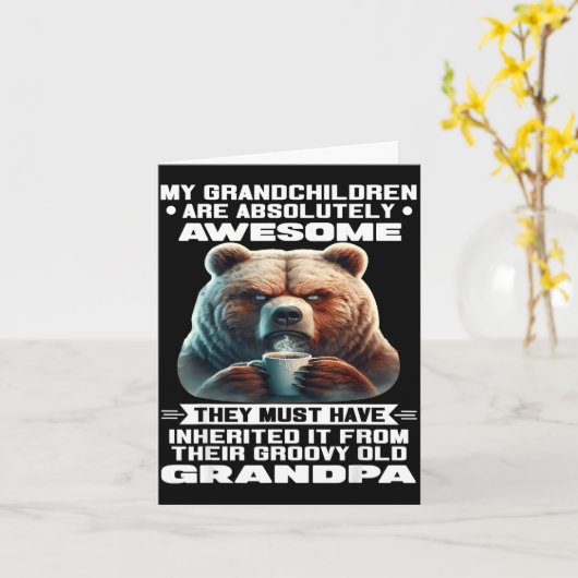 My Granhildren Are Absolutely Awesome They Must Ha カード (黄色い花)