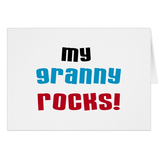 My Granny Rocks Tシャツとギフト (正面横)