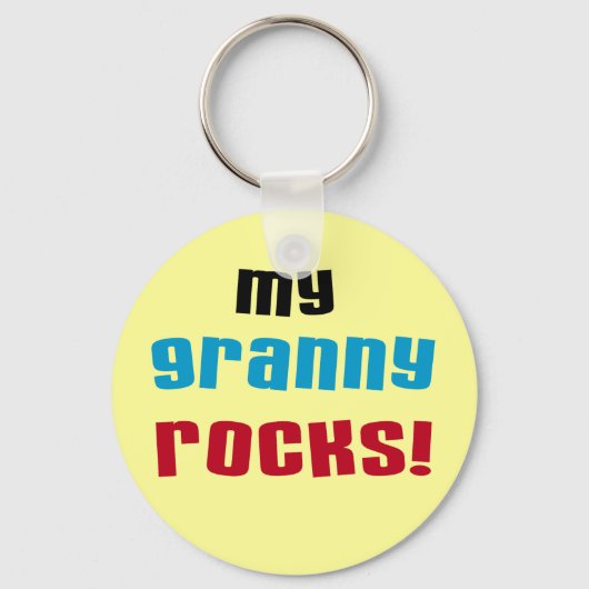 My Granny Rocks Tシャツとギフト キーホルダー (正面)