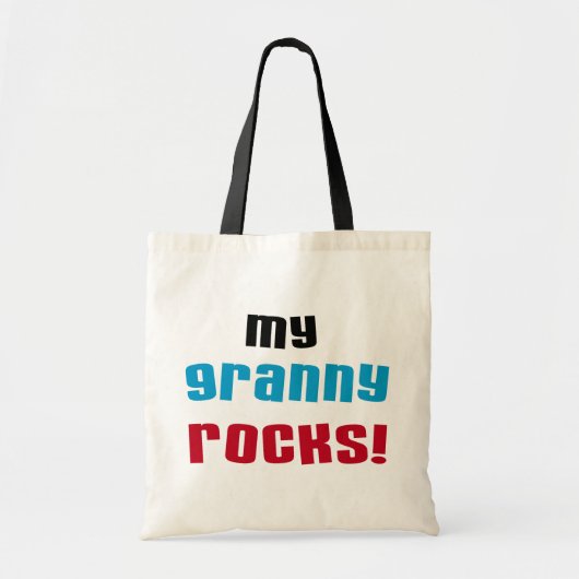 My Granny Rocks Tシャツとギフト トートバッグ (正面)
