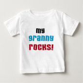 My Granny Rocks Tシャツとギフト ベビーTシャツ (正面)