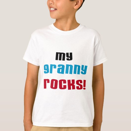 My Granny Rocks Tシャツとギフト Tシャツ (正面)