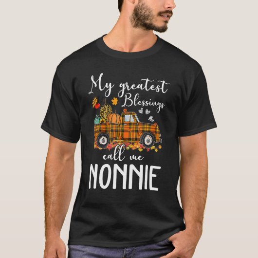 My Greatest Blessings Call Me Nonnie Autumn Tシャツ (正面)