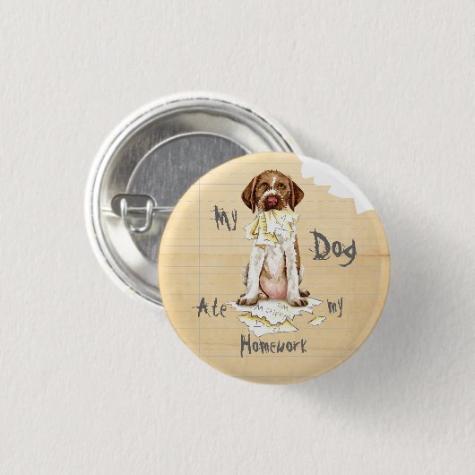 My GWP Ate my Homework 缶バッジ (正面&裏面)