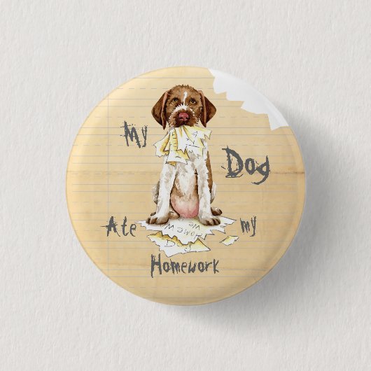 My GWP Ate my Homework 缶バッジ (正面)