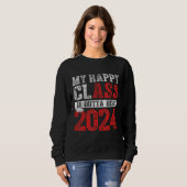 My Happy Class Is Outta Here 2024 Retro Senior Gra スウェットシャツ (正面フル)