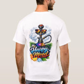 My Happy Mood 水タバコTシャツ  Tシャツ (裏面)