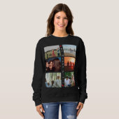 My Happy Place Customizable Family Photo 6 Picture スウェットシャツ (正面フル)