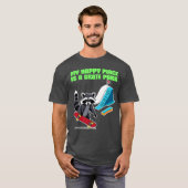 My Happy Place Is a Skate Park funny Tシャツ (正面フル)