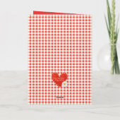 My Hartjie My Liefie Applique Heart Card カード (裏面)