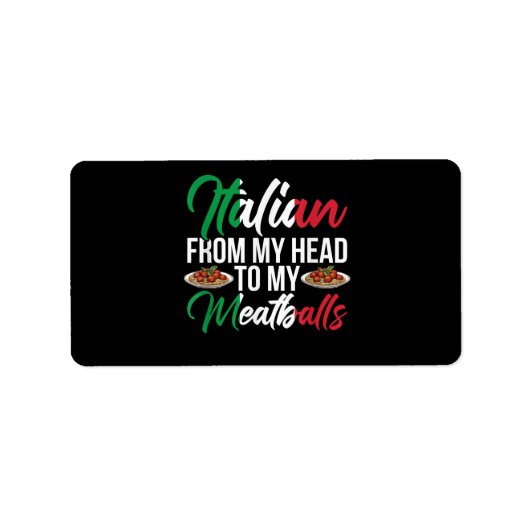 My Head To My Meatballs ラベル (正面)