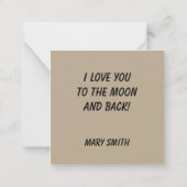 My Heart  ノートカード (裏面)