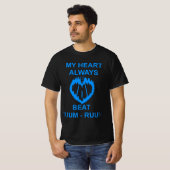 MY HEART ALWAYS BEAT RUUM-RUUM BLUE 2026 Tシャツ (正面フル)