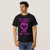 MY HEART ALWAYS BEAT RUUM-RUUM PINK 2026 Tシャツ (正面フル)