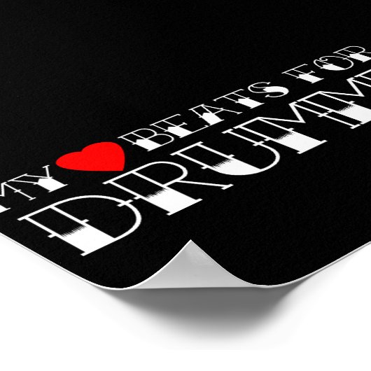 My Heart Beats For a Drummer ポスター (角)