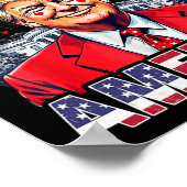 My Heart Beats For America Trump Valentine's Day U ポスター (角)