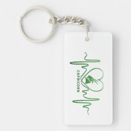 My Heart Beats for Capricorn Zodiac Sign Keychain キーホルダー