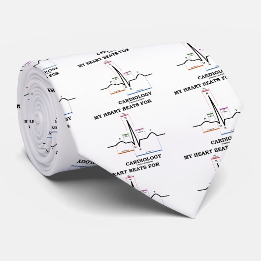 My Heart Beats For Cardiology (Sinus Rhythm) ネクタイ (ロール)