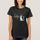 My Heart Beats for Cats Tシャツ (正面)