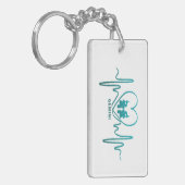 My Heart Beats for Gemini Zodiac Sign Keychain キーホルダー (正面左)