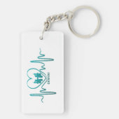 My Heart Beats for Gemini Zodiac Sign Keychain キーホルダー (裏面)