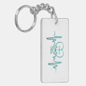 My Heart Beats for Libra Zodiac Sign Keychain キーホルダー (正面左)