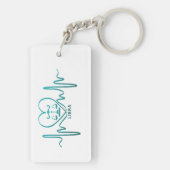 My Heart Beats for Libra Zodiac Sign Keychain キーホルダー (裏面)