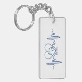 My Heart Beats for Pisces Zodiac Sign Keychain キーホルダー (正面左)