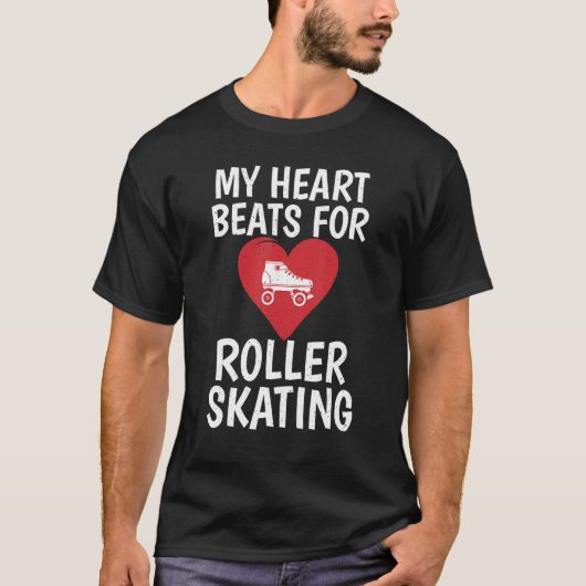 My Heart beats for Roller Skating Tシャツ (正面)