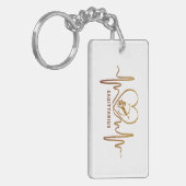 My Heart Beats for Sagittarius Keychain キーホルダー (正面左)