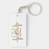 My Heart Beats for Sagittarius Keychain キーホルダー (裏面)