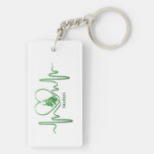 My Heart Beats for Taurus Zodiac Sign Keychain キーホルダー (裏面)