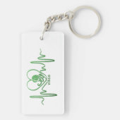 My Heart Beats for Virgo Zodiac Sign Keychain キーホルダー (裏面)