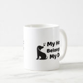 My Heart Belong To My Dog Mug コーヒーマグカップ (正面右)