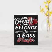 My Heart Belongs To A B Player Shirt Funny Valenti カード (黄色い花)