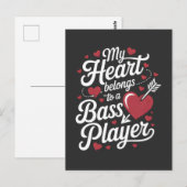 My Heart Belongs to a Bass Player ポストカード (正面/裏面)