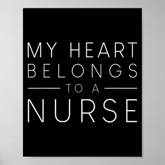 My Heart Belongs To A Nurse Valentine Love Rn Nurs ポスター (正面)
