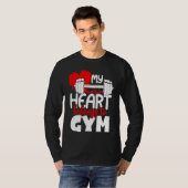 My Heart Belongs To Gym  Valentines Day Workout Tシャツ (正面フル)