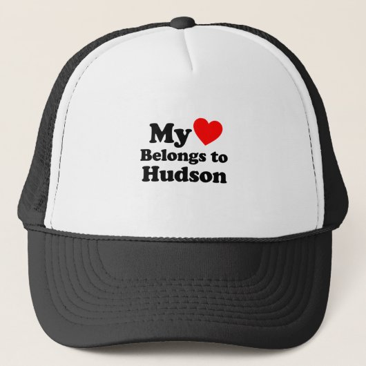 My Heart Belongs to Hudson キャップ (正面)