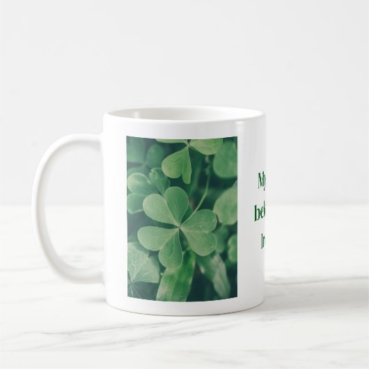 My heart belongs to Ireland. Coffee mug コーヒーマグカップ (左)