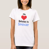 My Heart Belongs to Spencer Tシャツ (正面)