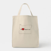 My Heart belongs to you Oregon canvas bag トートバッグ (裏面)