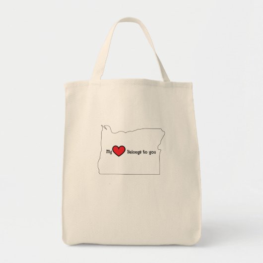 My Heart belongs to you Oregon canvas bag トートバッグ (正面)