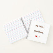 My Heart Has Paws Pet Lover Notebook ノートブック (内部)