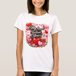 My Heart Is Forever Yours Valentine Love  Tシャツ