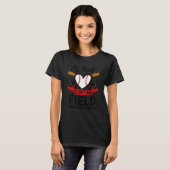 My Heart Is On That Field Proud Baseball Girlfrien Tシャツ (正面フル)