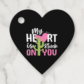 My Heart Is Stuck On You Cactus Heartfelt Design フェイバータグ