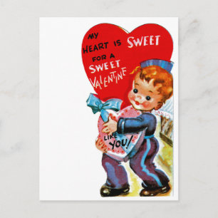 My Heart is Sweet for a Sweet Valentine Like You シーズンポストカード